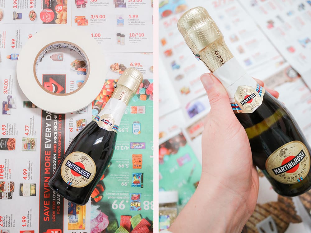 Southern lifestyle blogger Stephanie Ziajka shows how to decorate alcohol bottles with glitter on the popular DIY blog Diary of a Debutante