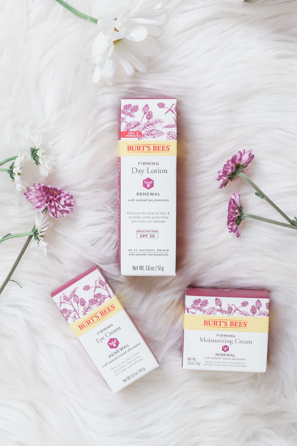 As part of a complete Burt's Bees Renewal skincare review, beauty blogger Stephanie Ziajka shares a Burt's Bees Renewal Eye Cream review, Burt's Bees Renewal Day Lotion review, and Burt's Bees Renewal face moisturizer review on Diary of a Debutante