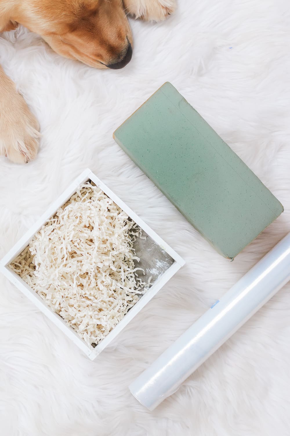 Blogger Stephanie Ziajka shows all the materials needed to create your own diy flower box