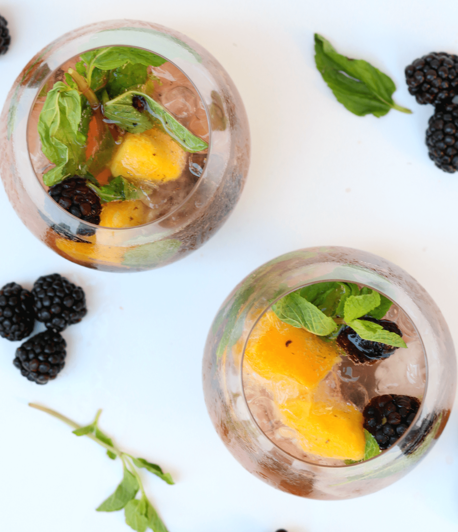 Blackberry Mango Mojitos