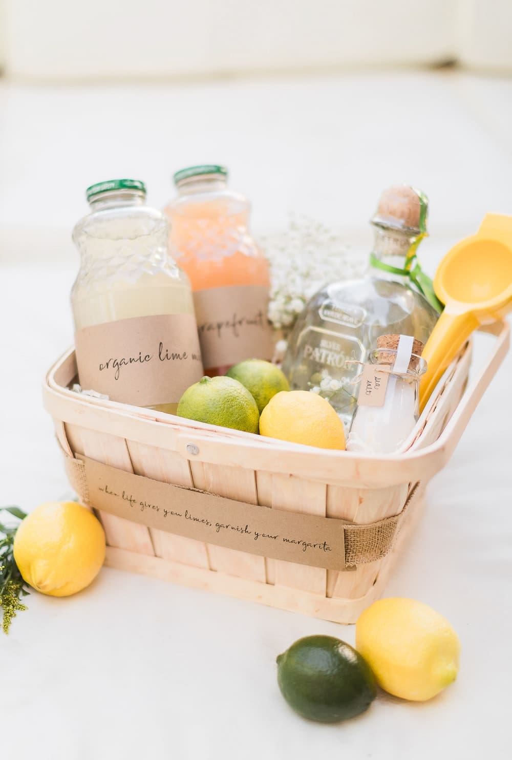 DIY margarita gift set designed by blogger Stephanie Ziajka on Diary of Debutante