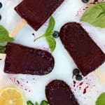 Blueberry Basil Popsicles