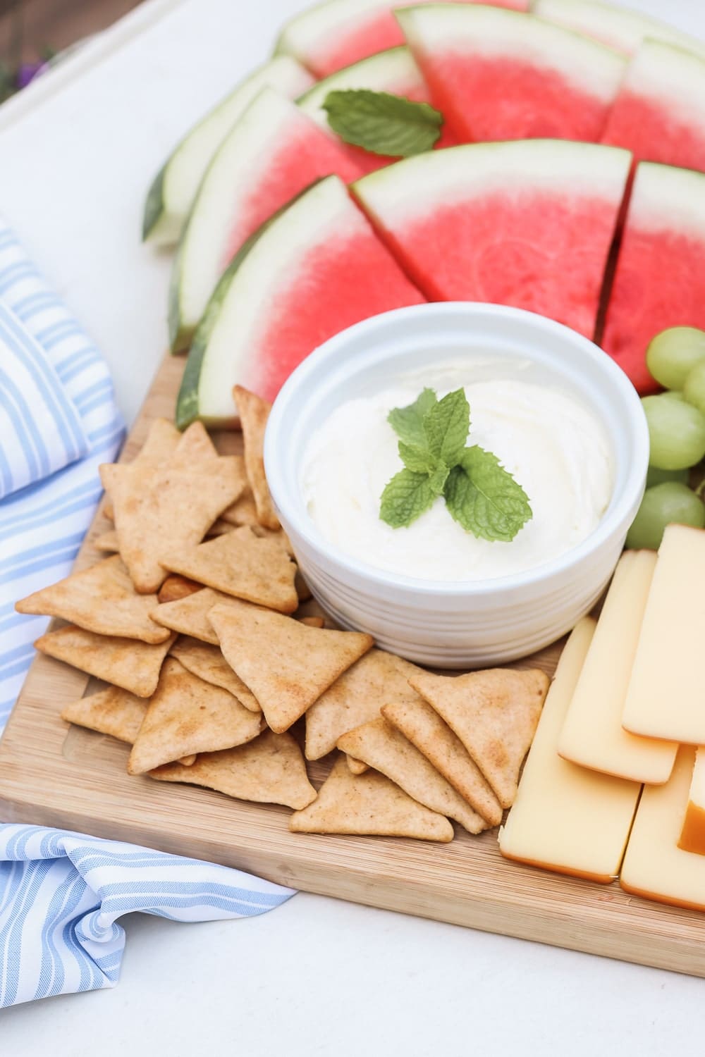 Whipped feta dip recipe adapted from Platters and Boards book by blogger Stephanie Ziajka on Diary of a Debutante