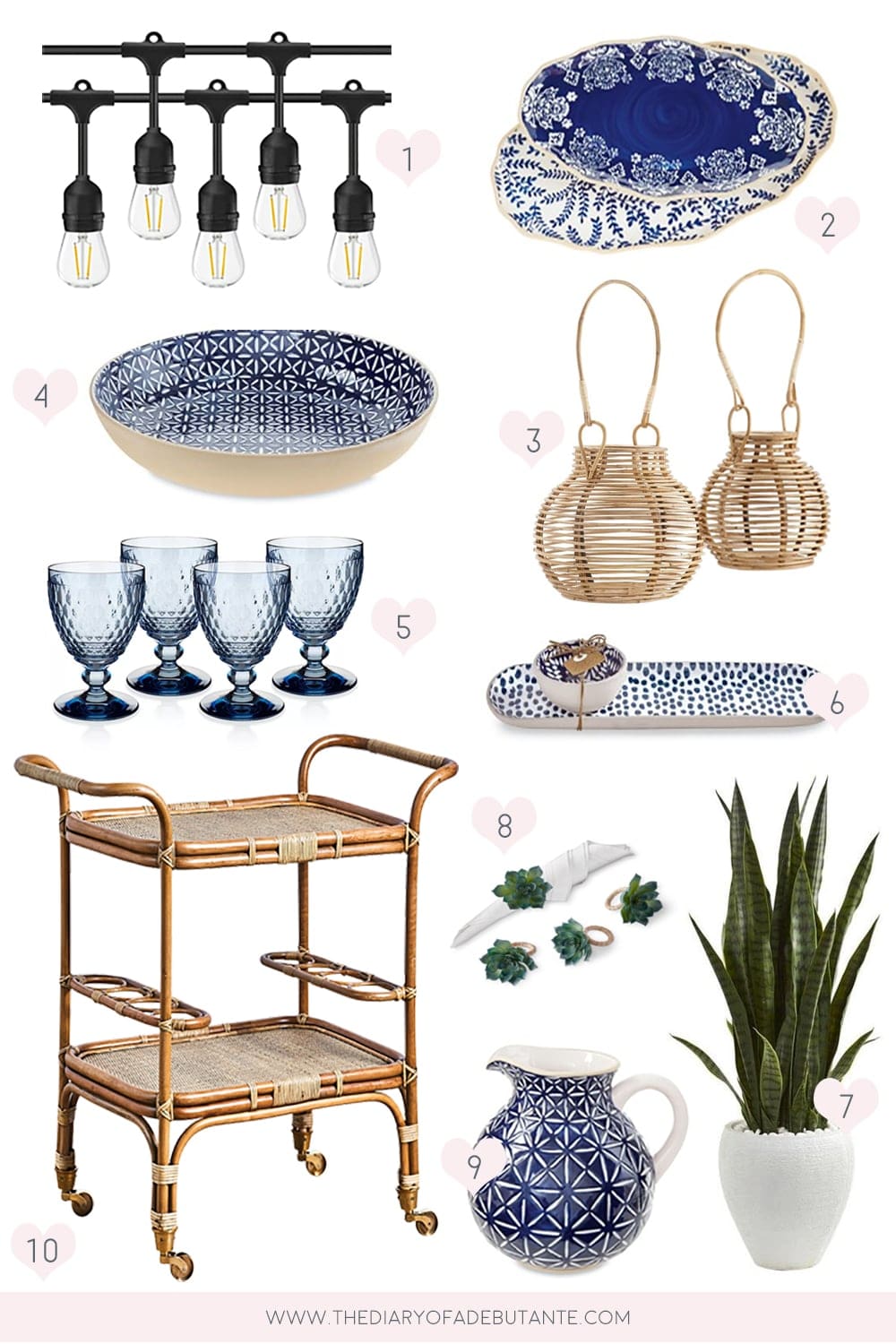 Affordable outdoor dining decor ideas curated by entertaining blogger Stephanie Ziajka on Diary of a Debutante