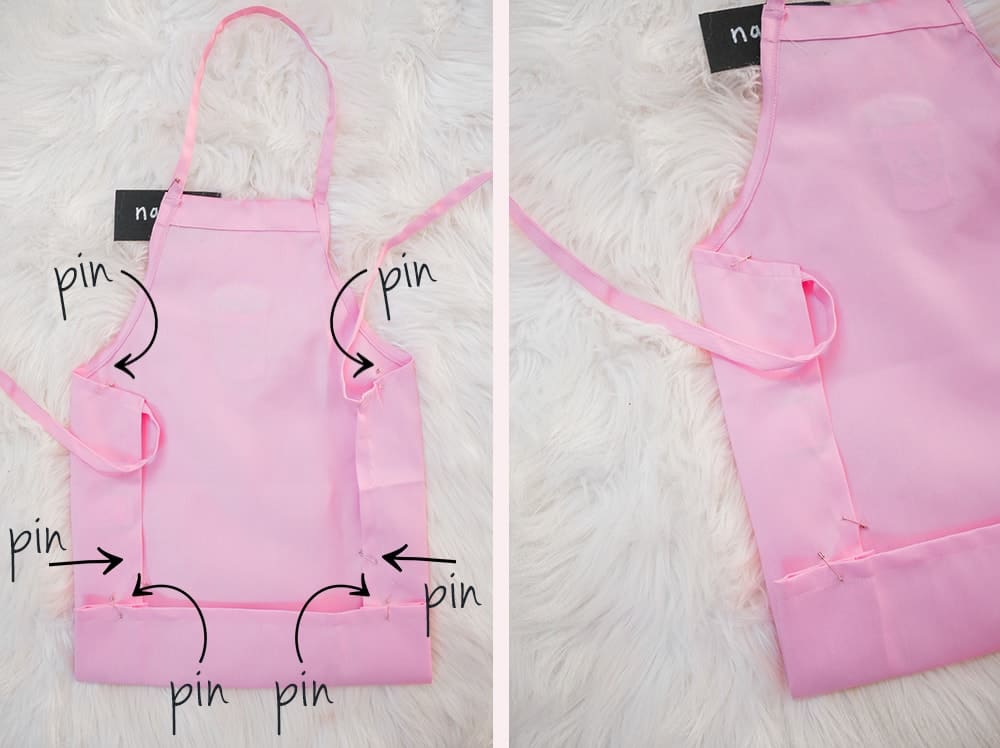 Step one of blogger Stephanie Ziajka's DIY barista dog costume tutorial on Diary of a Debutante