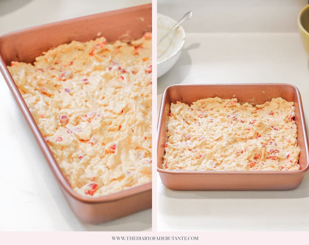 Step two of blogger Stephanie Ziajka's hot pimento cheese dip recipe on Diary of a Debutante