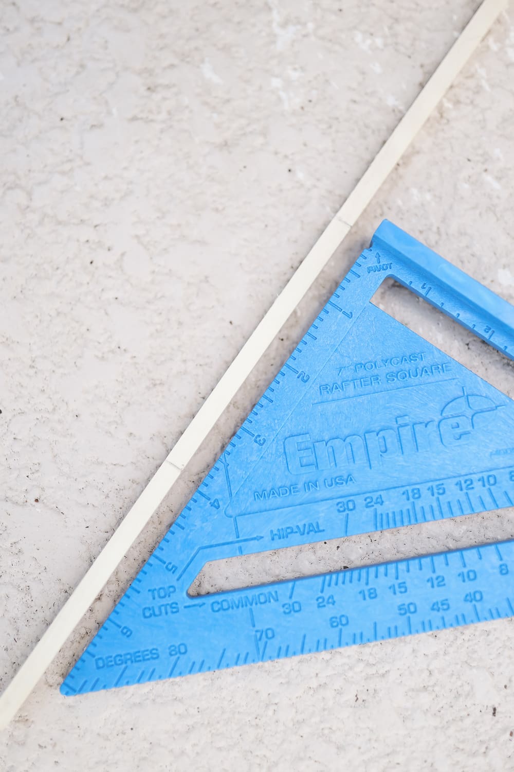 Step one of how to make coasters out of wood on Diary of a Debutante
