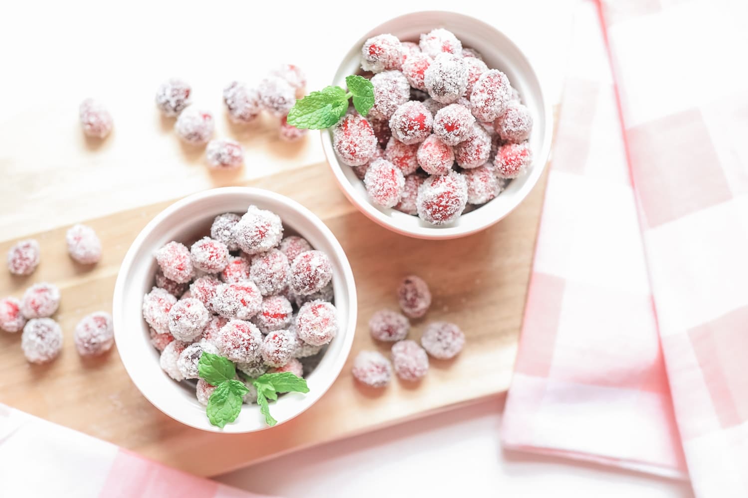 Blogger Stephanie Ziajka shares her sugar covered cranberries recipe on Diary of a Debutante
