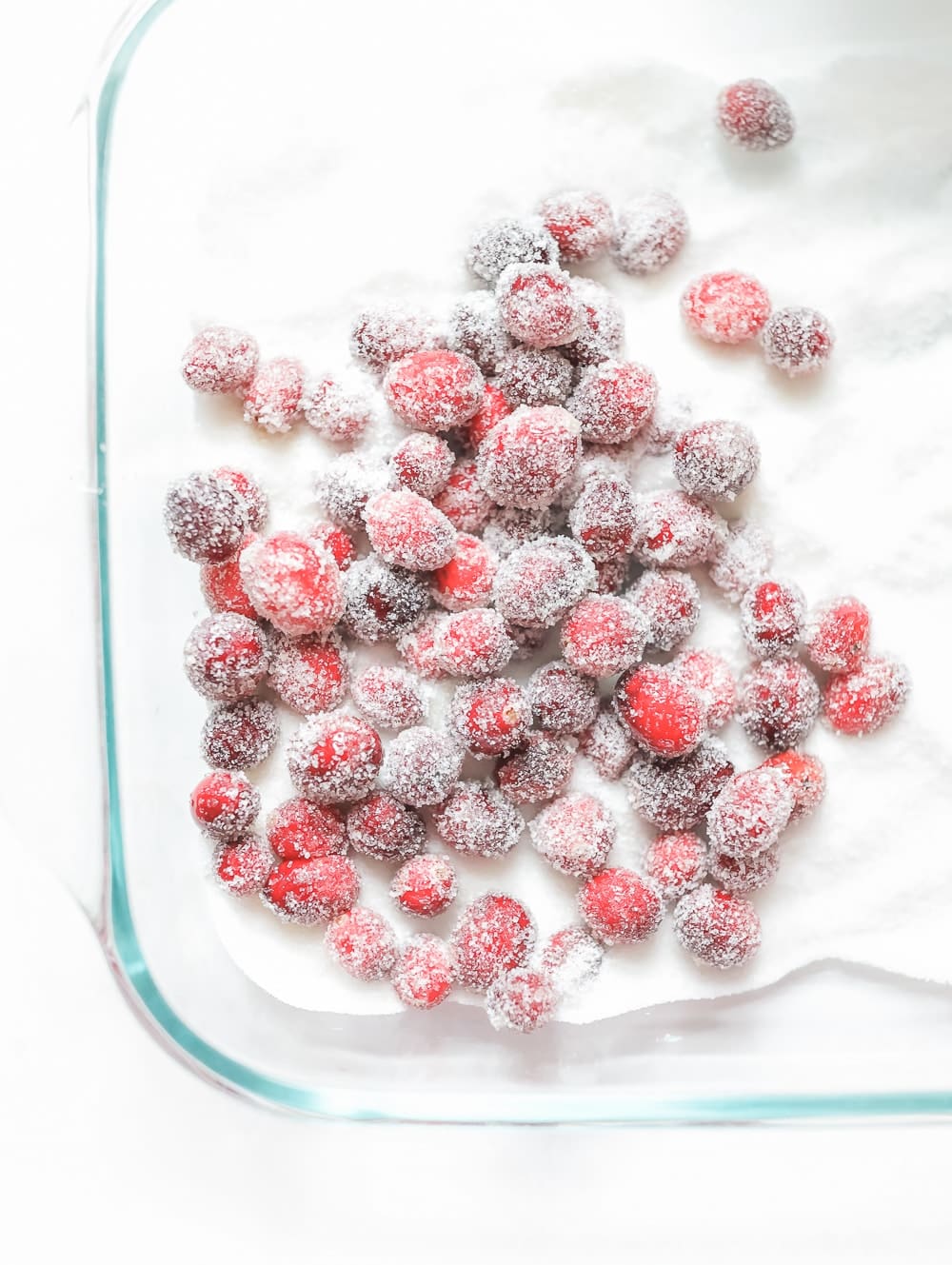 Step two of how to make sugar frosted cranberries for cocktails on Diary of a Debutante