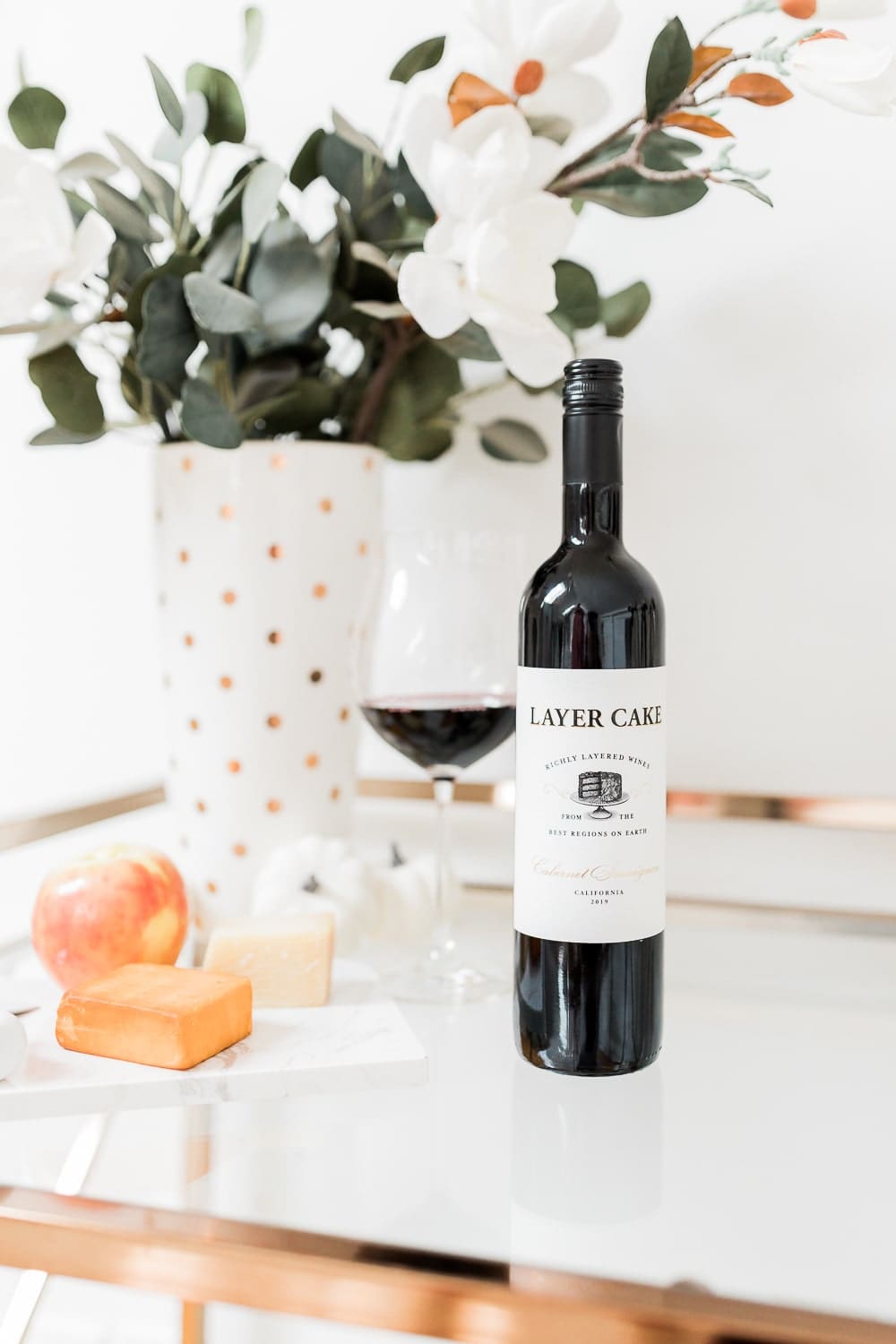Layer Cake Cabernet Sauvignon wine bottle on Diary of a Debutante