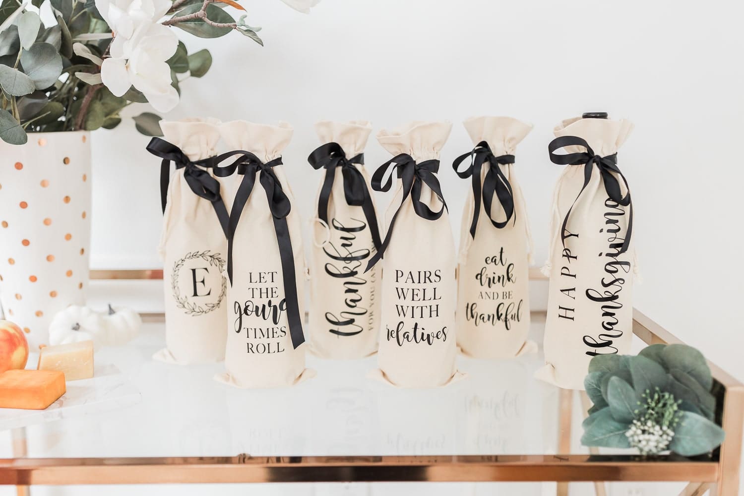 DIY wine gift bag tutorial by DIY blogger Stephanie Ziajka on Diary of a Debutante