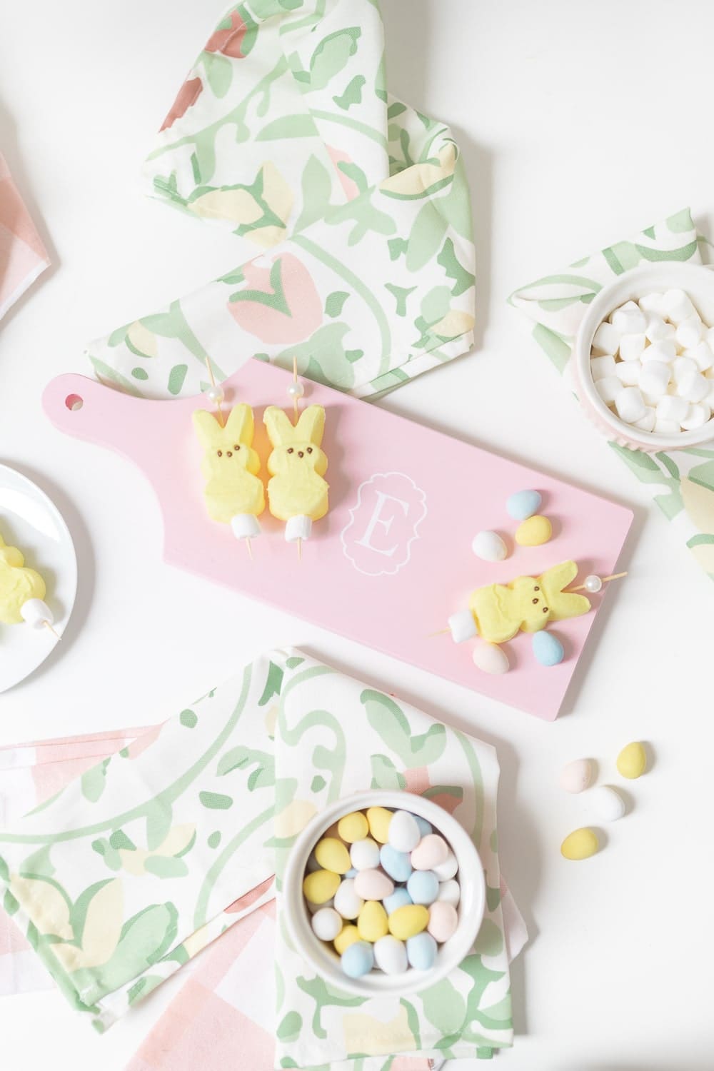 DIY painted wood charcuterie board created by blogger Stephanie Ziajka on Diary of a Debutante