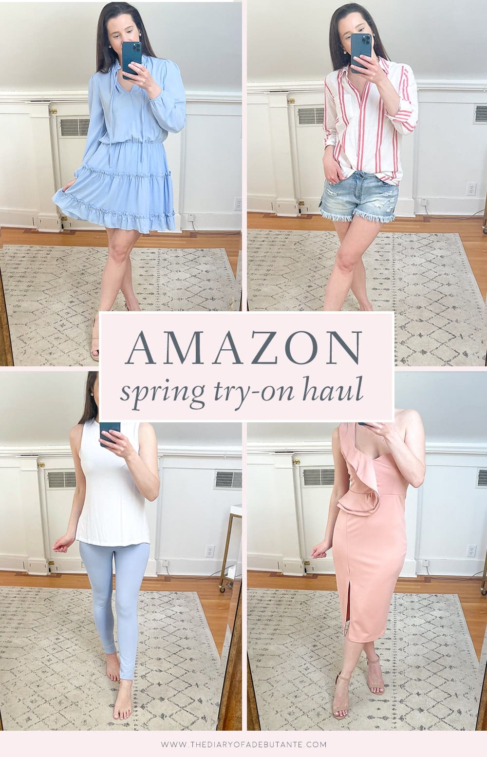 Affordable fashion blogger Stephanie Ziajka shares an Amazon spring try on haul on Diary of a Debutante