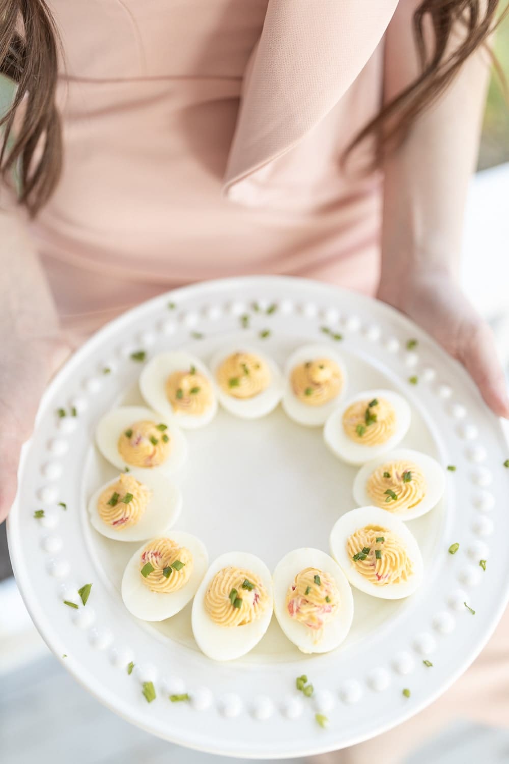 Blogger Stephanie Ziajka shares her pimento cheese deviled egg recipe on Diary of a Debutante