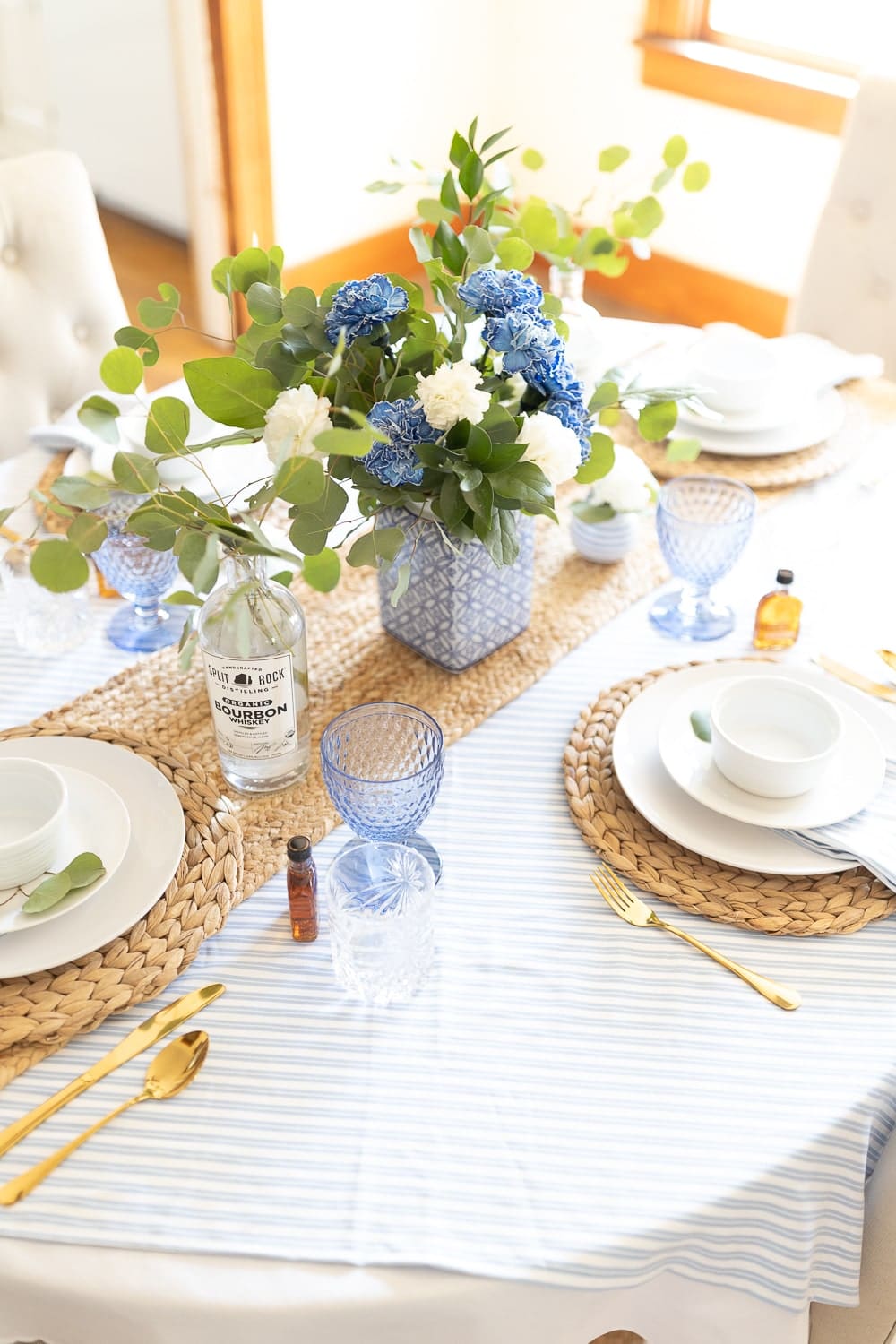 Blogger Stephanie Ziajka shares Father's Day dinner decoration ideas on Diary of a Debutante