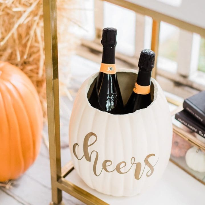 DIY Pumpkin Ice Bucket