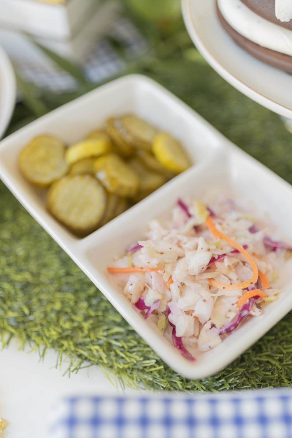 Blogger Stephanie Ziajka shares a coleslaw recipe for pulled pork sliders on Diary of a Debutante