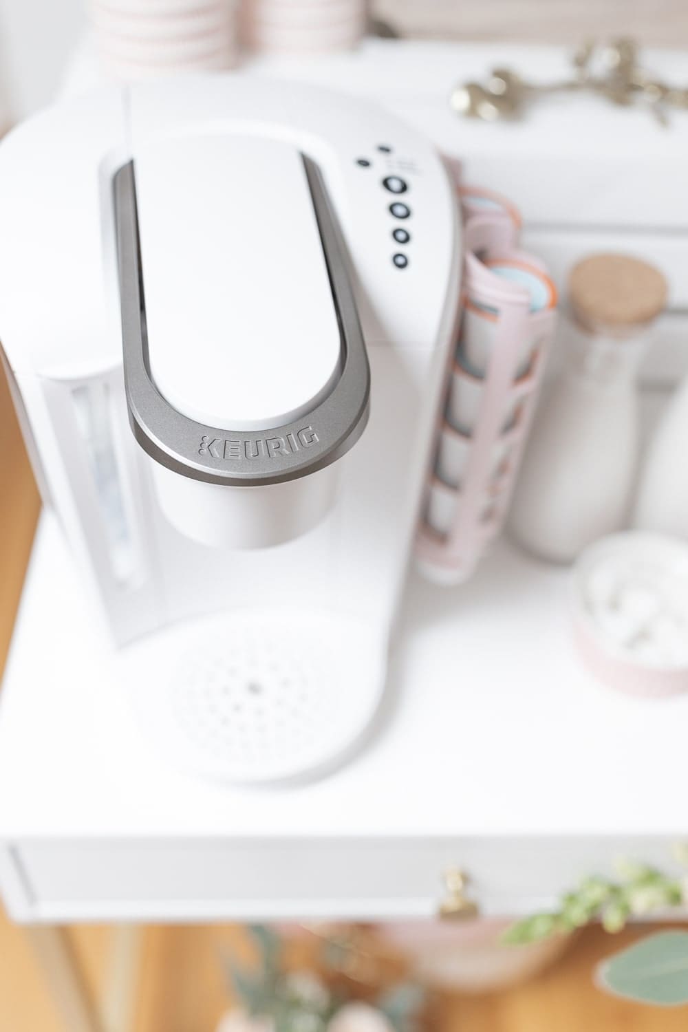 White Keurig K-Select machine on Diary of a Debutante