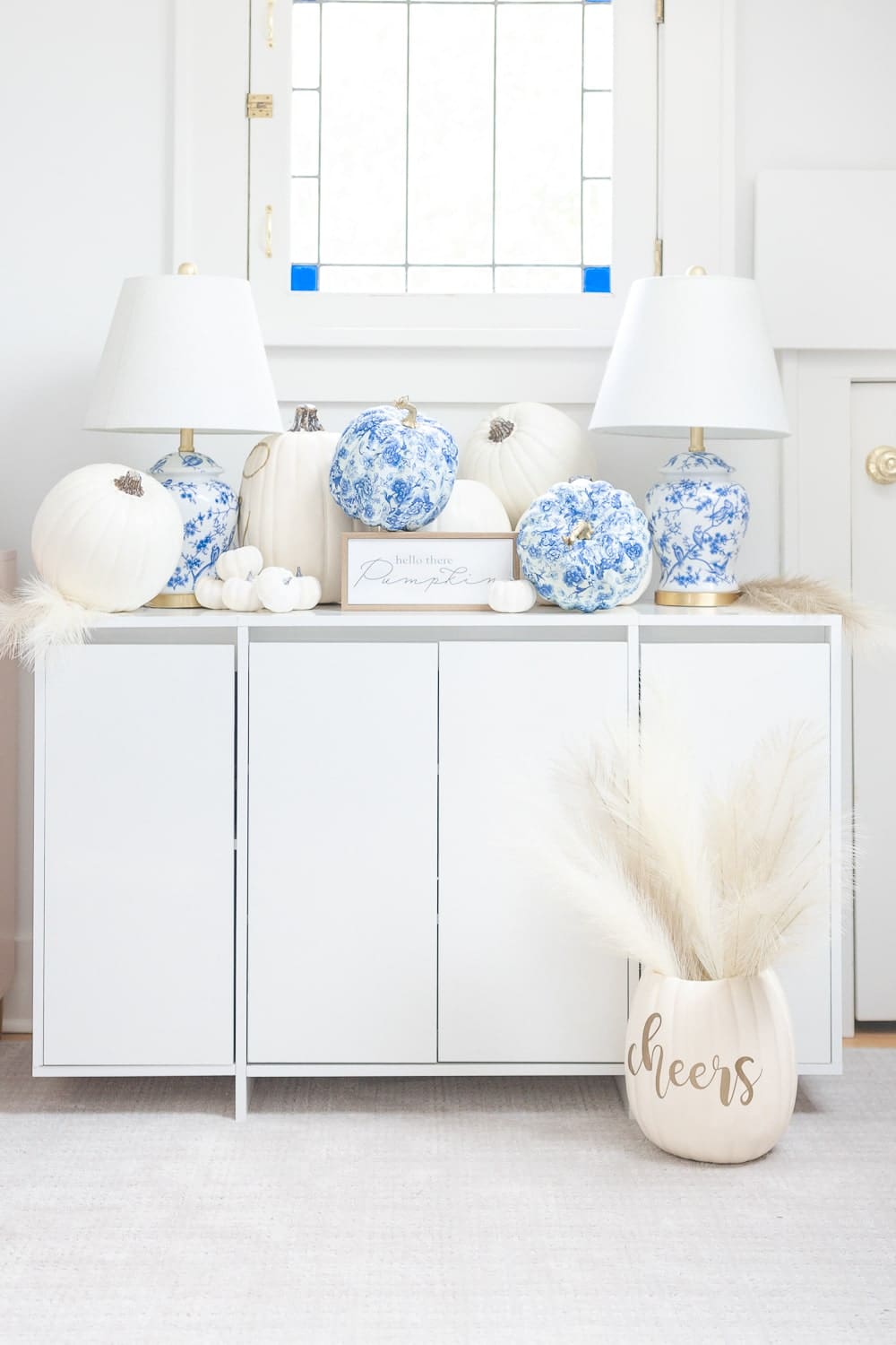 Blogger Stephanie Ziajka shares a DIY Chinoiserie pumpkins tutorial on Diary of a Debutante