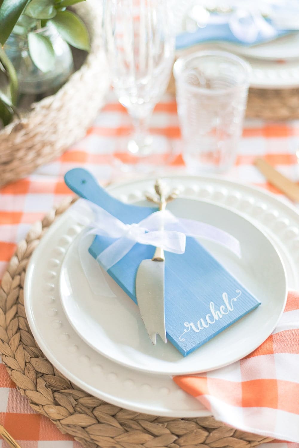 DIY mini charcuterie boards created by DIY blogger Stephanie Ziajka with stone blue Real Milk Paint Co milk paint and wood wax on Diary of a Debutante