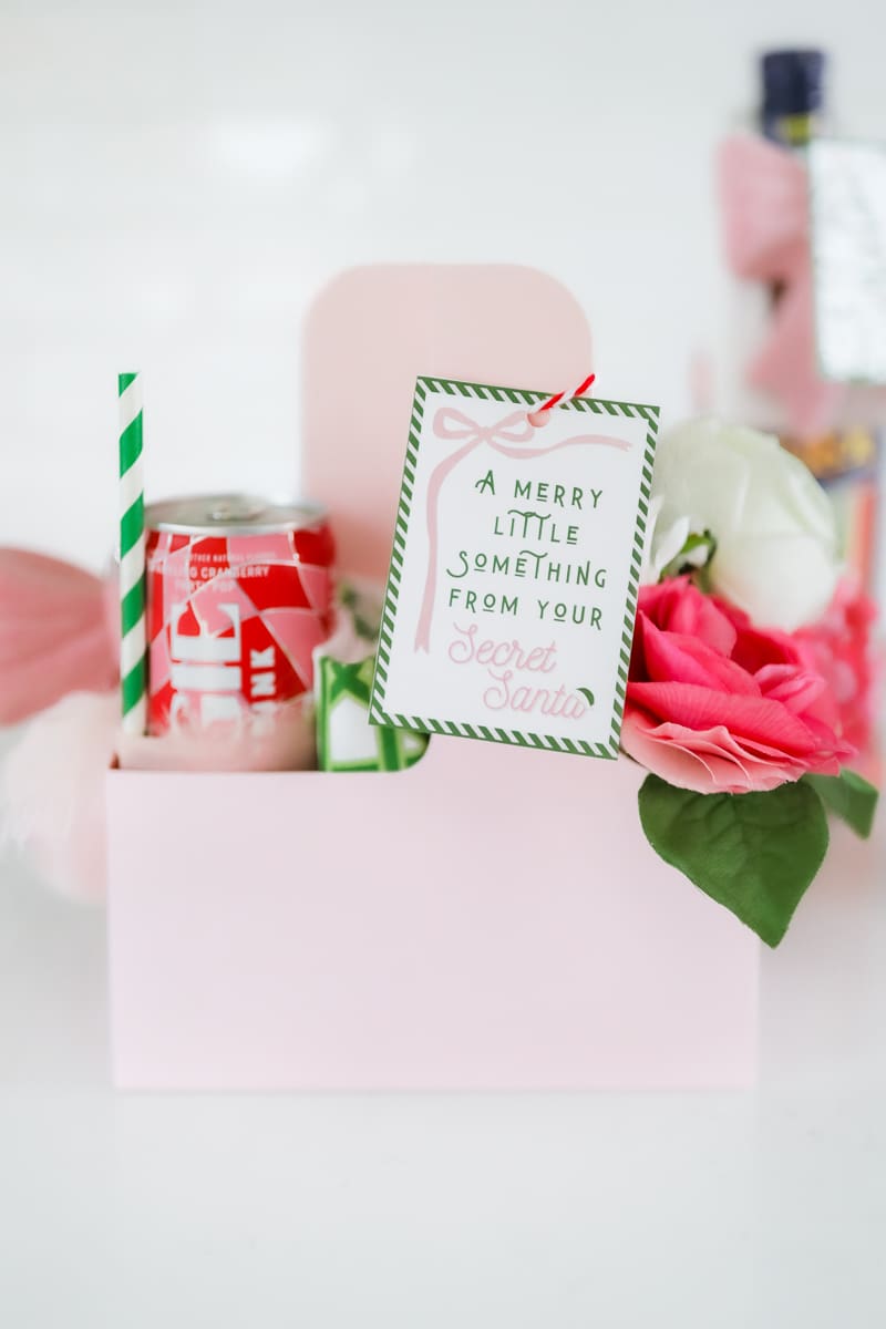 Blogger Stephanie Ziajka designs a cute Christmas drink holder gift as one of her secret santa gift ideas under $25 on Diary of a Debutante Blogger Stephanie Ziajka designs a cute Christmas drink holder gift as one of her secret santa gift ideas under $25 on Diary of a Debutante