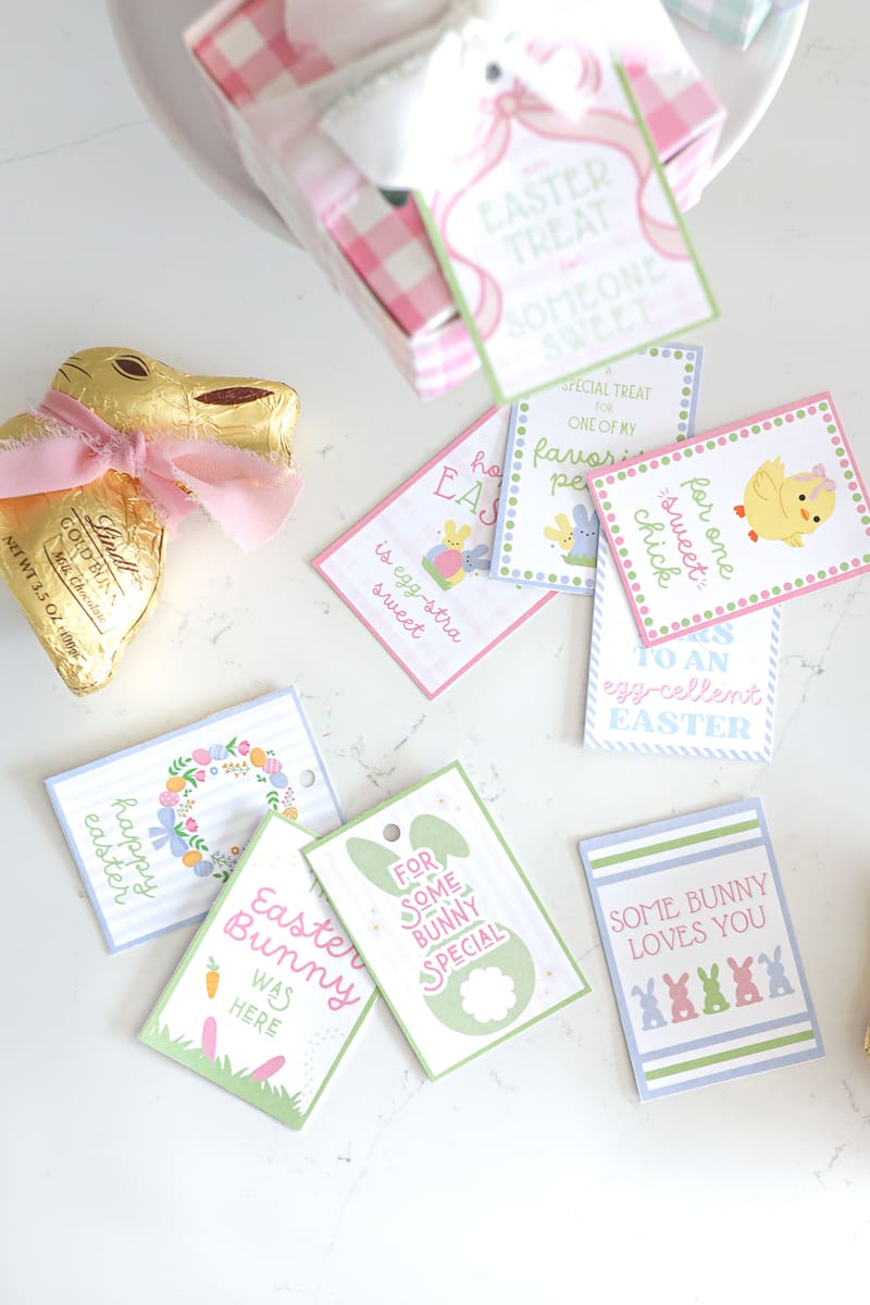 Printable Easter gift tags designed by blogger Stephanie Ziajka from Debutante Studio