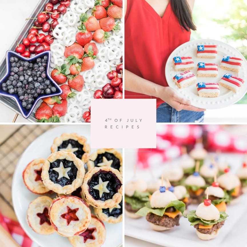 Easy red, white, and blue 4th of July recipe ideas curated by blogger Stephanie Ziajka on Diary of a Debutante